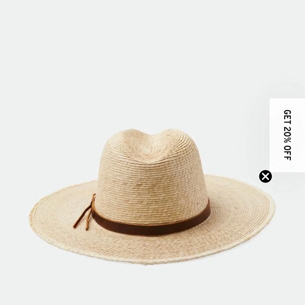 Brixton Field Proper Straw Hat (Size Large) - Picture 3 of 4